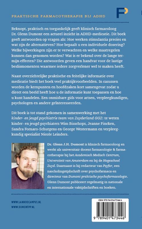 Achterkant van Praktische farmacotherapie bij ADHD