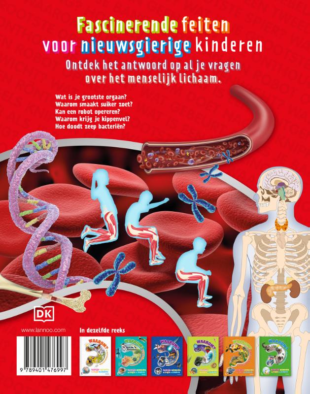 Achterkant van De grote encyclopedie van je lichaam