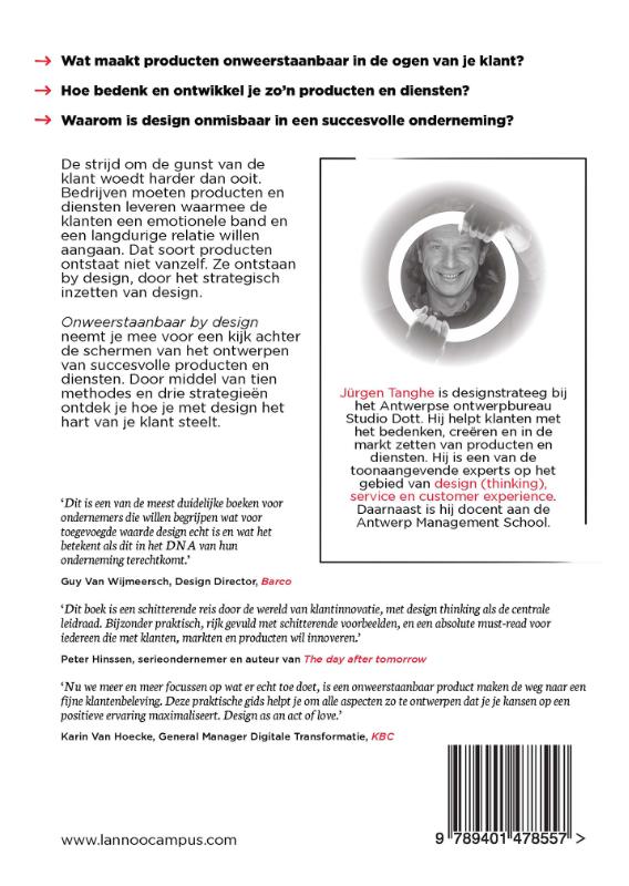 Achterkant van Onweerstaanbaar by design