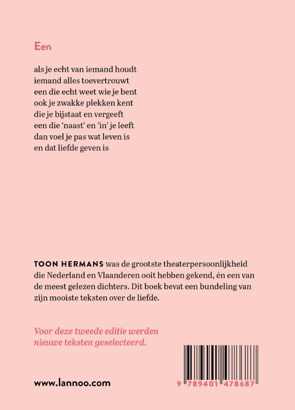 Achterkant van Van de liefde wil ik zingen