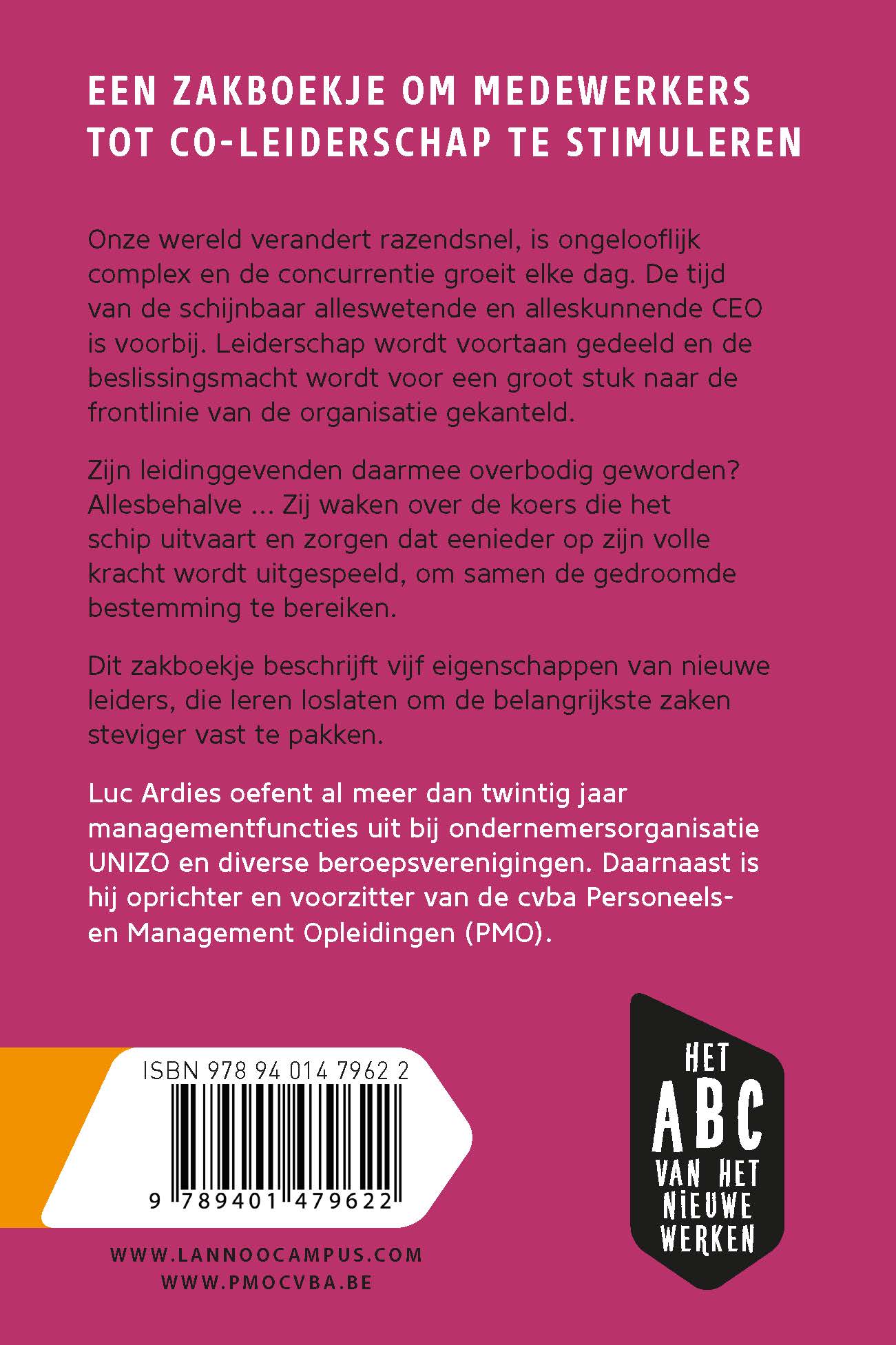 Achterkant van Waarom nieuwe leiders geen baas spelen