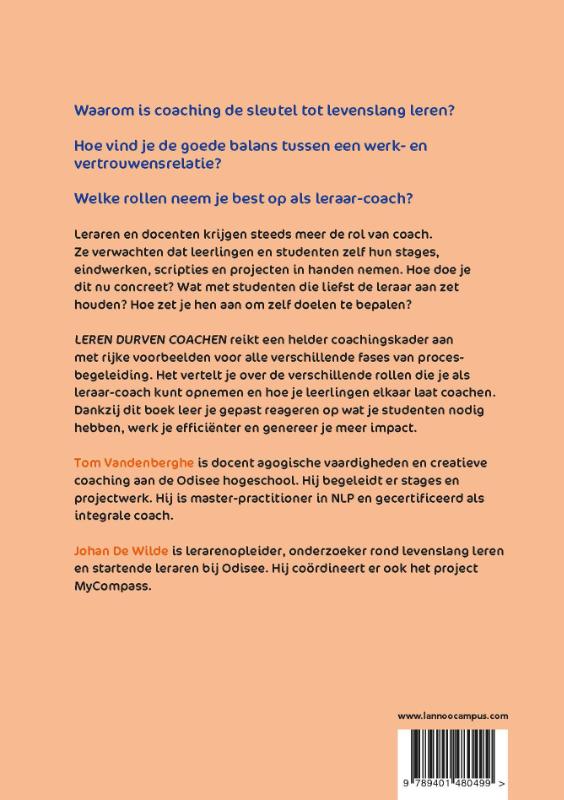 Achterkant van Leren durven coachen