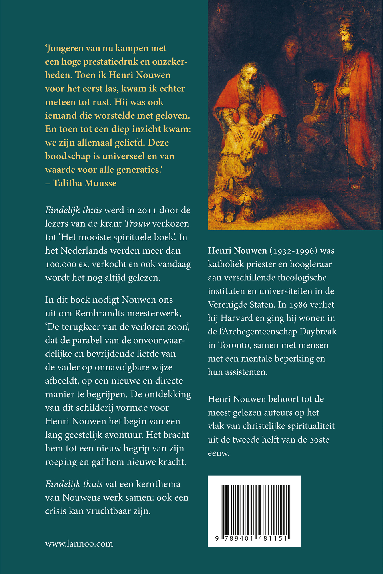 Achterkant van Eindelijk thuis