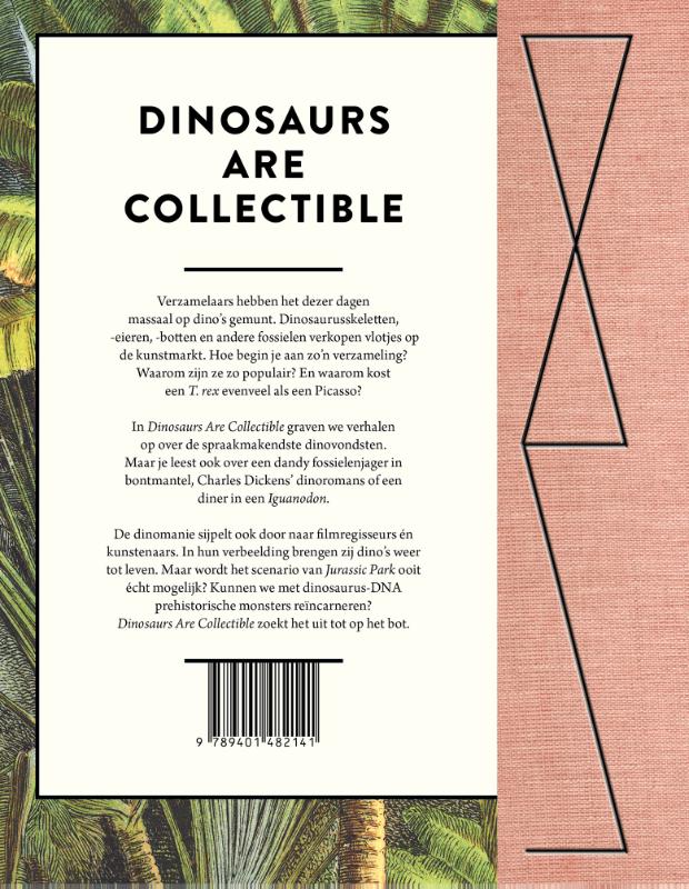 Achterkant van Dinosaurs are collectible
