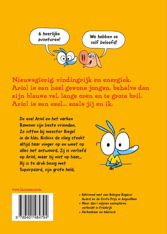 Achterkant van Ariol - Ik ben een ezel
