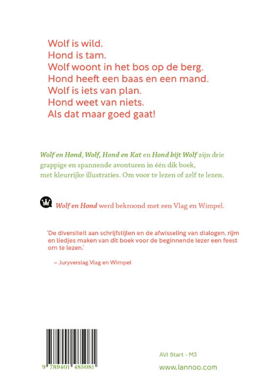 Achterkant van Het dikke boek van Wolf en Hond