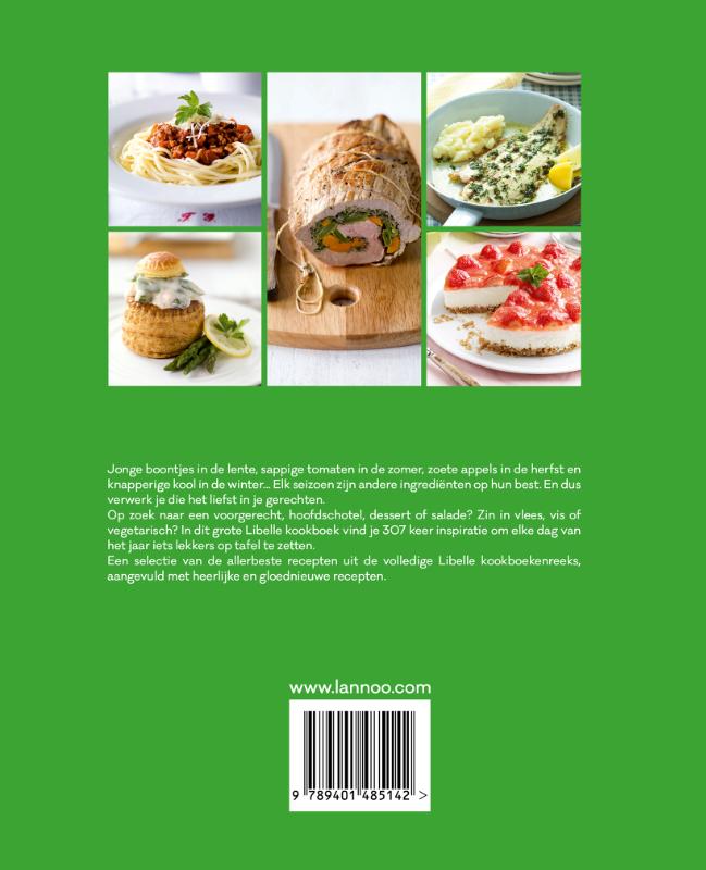 Achterkant van Het grote Libelle kookboek