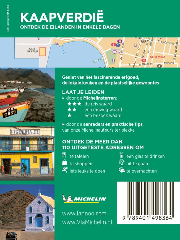 Achterkant van Michelin Reisgids Short Break Kaapverdië