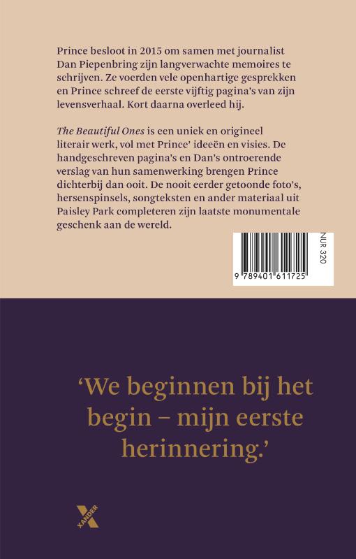 Achterkant van The beautiful ones