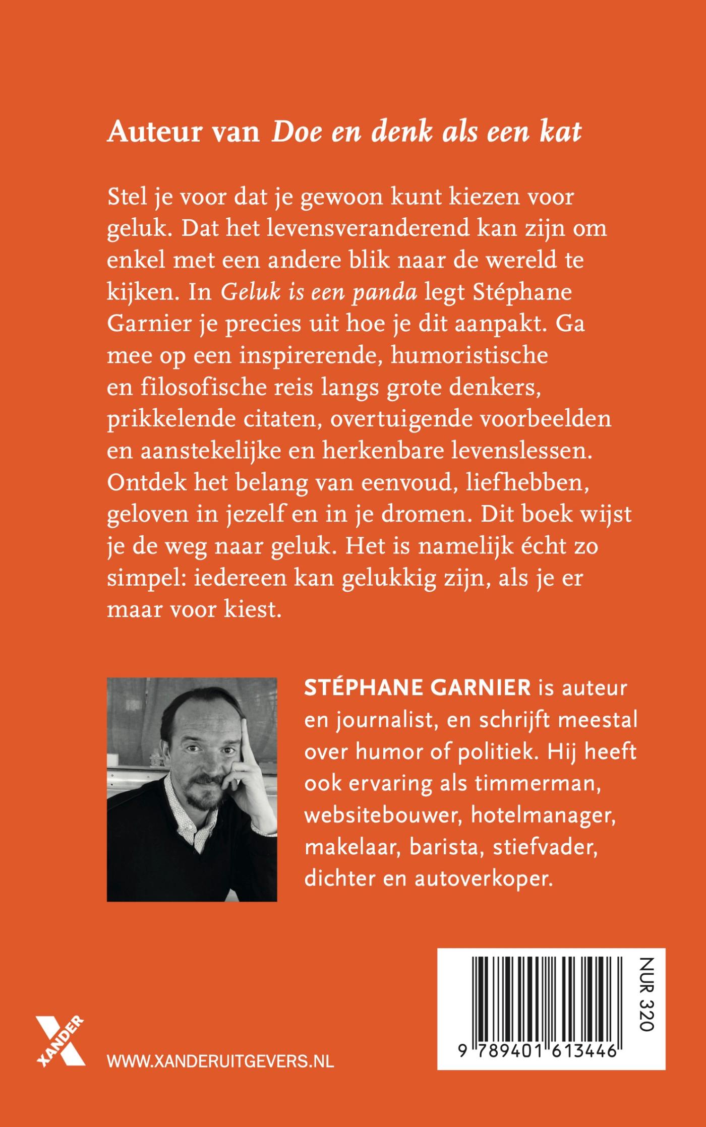 Achterkant van Geluk is een panda