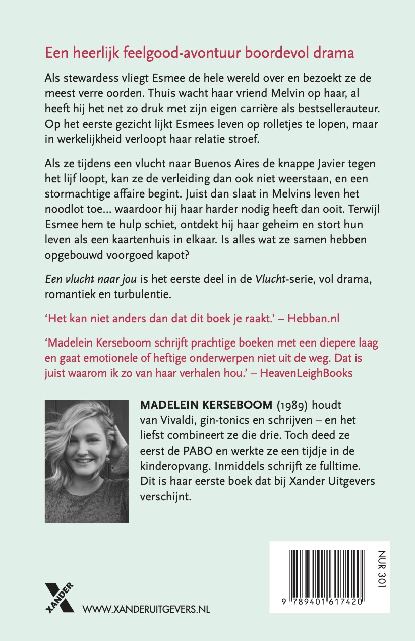 Achterkant van Een vlucht naar jou