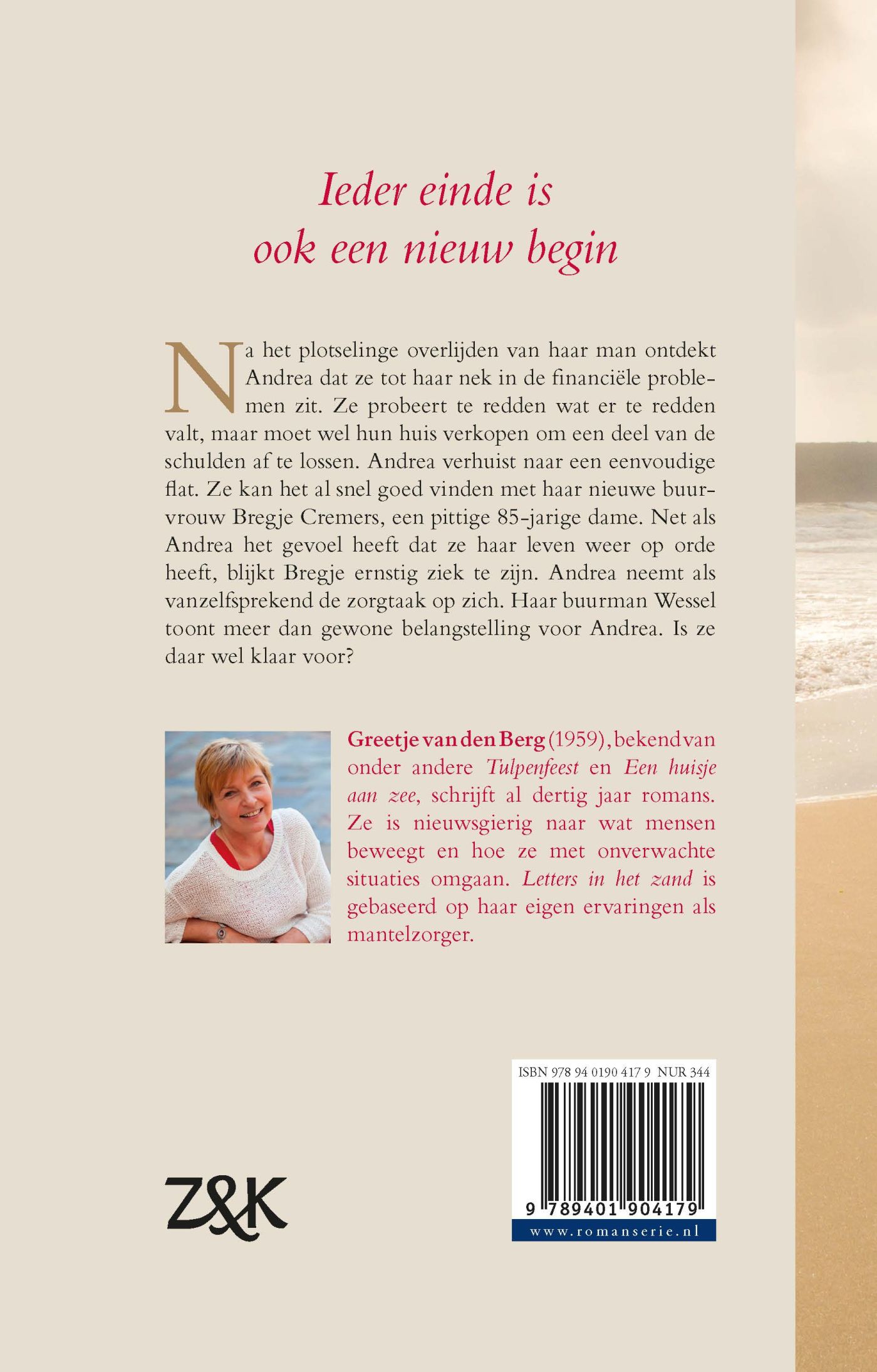 Achterkant van Letters in het zand