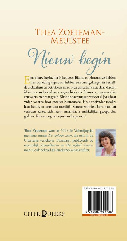 Achterkant van Een nieuw begin