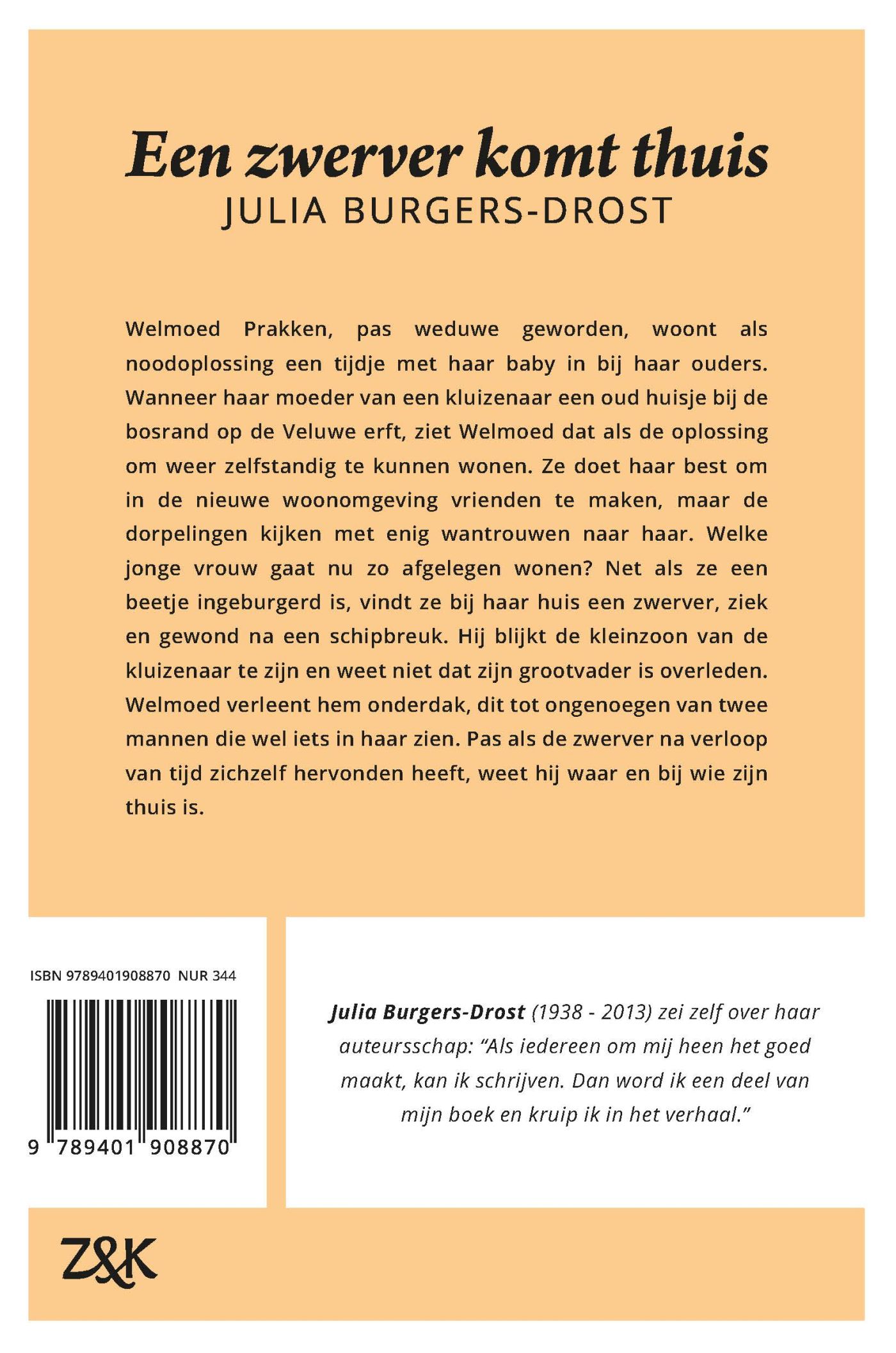 Achterkant van Een zwerver komt thuis