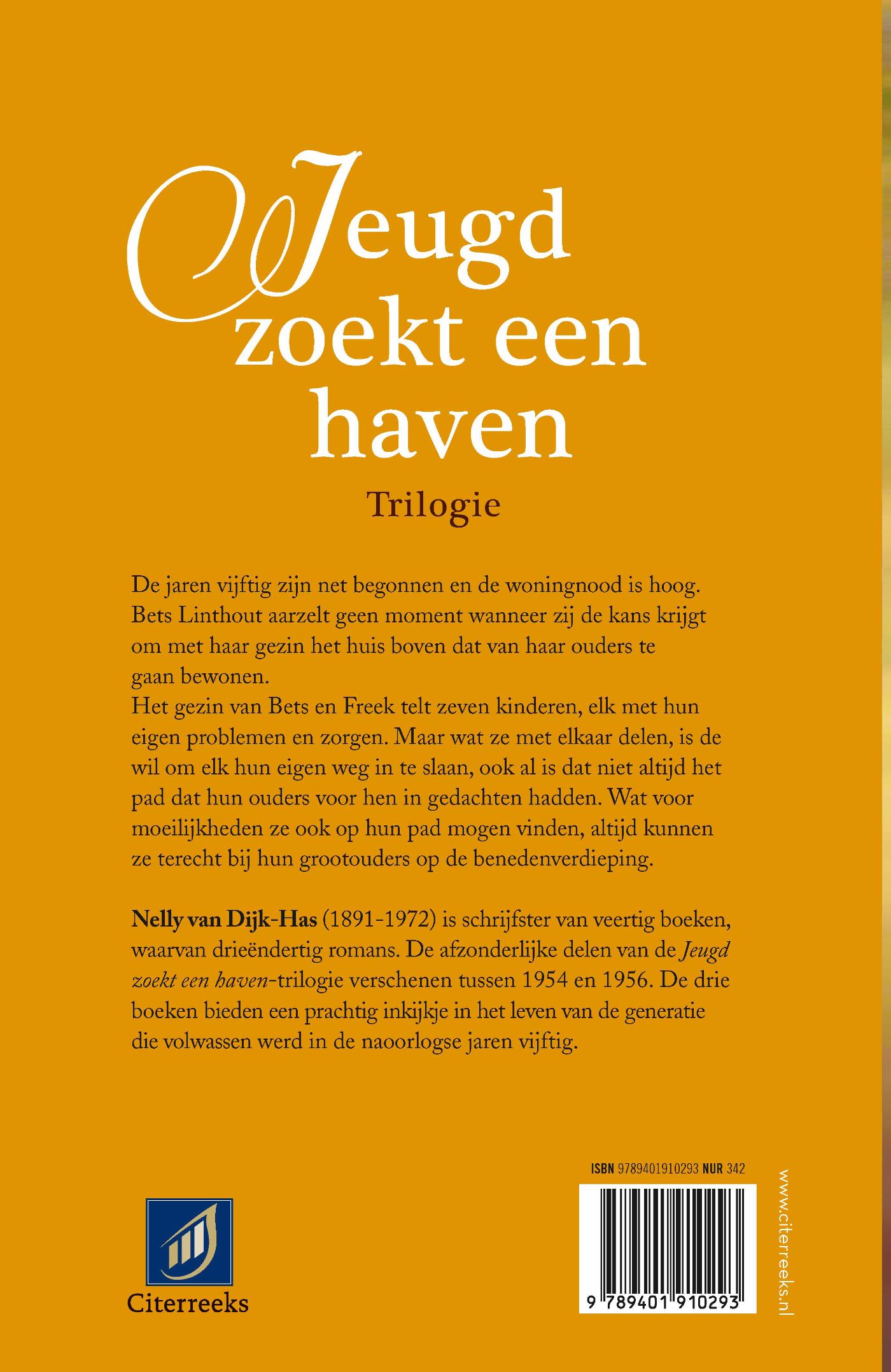 Achterkant van Jeugd zoekt een haven (1) Linthout triologie