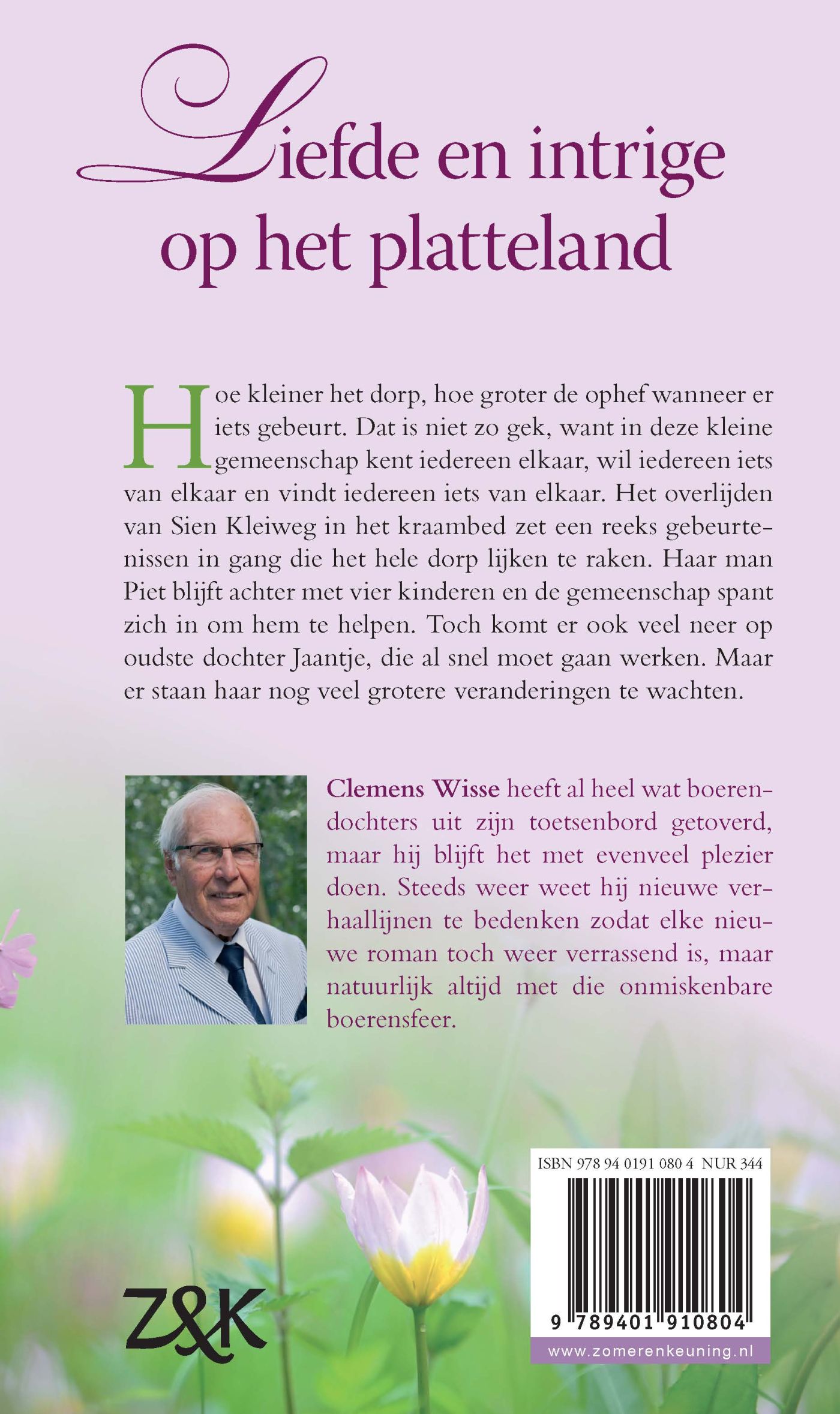 Achterkant van Bloemen voor een boerendochter