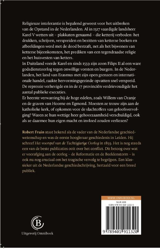 Achterkant van Het voorspel van de Tachtigjarige Oorlog