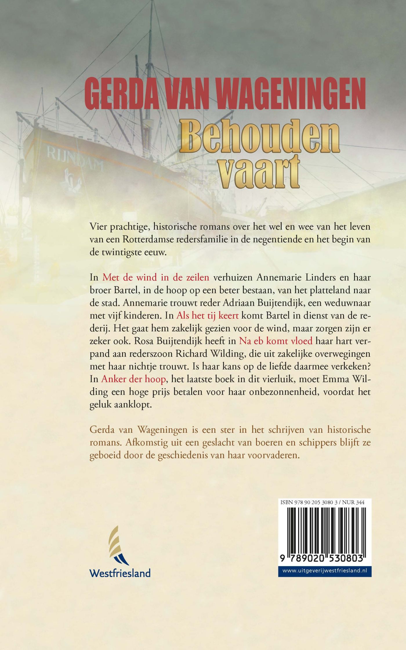 Achterkant van Behouden vaart