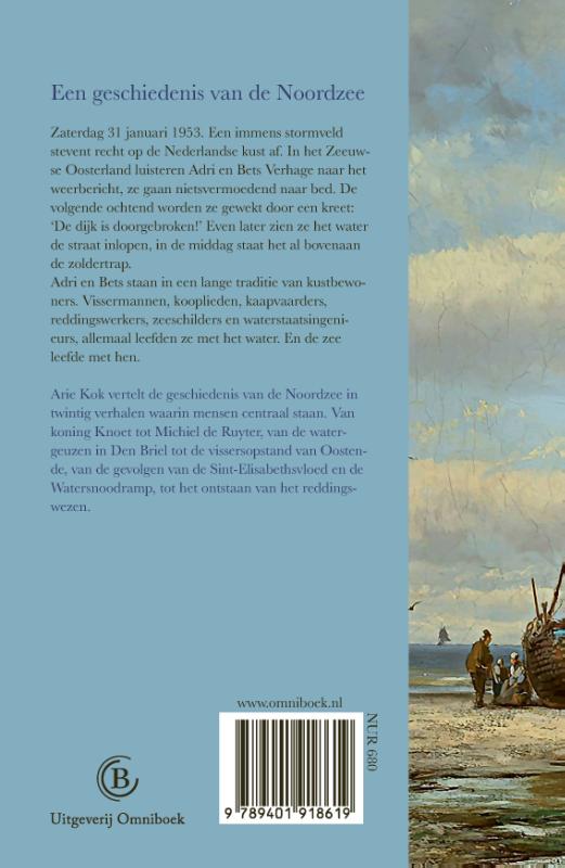 Achterkant van Biografie van de Noordzee