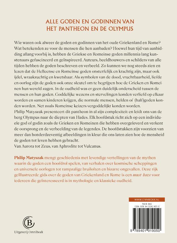 Achterkant van Goden en godinnen van Hellas en Rome