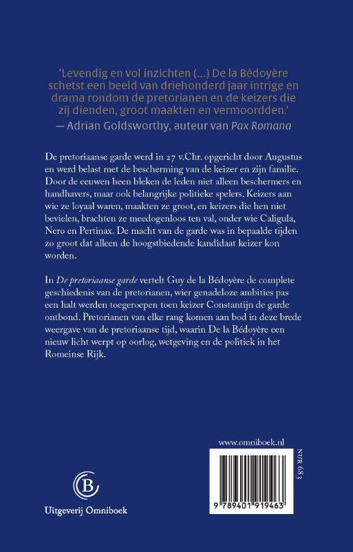 Achterkant van De pretoriaanse garde
