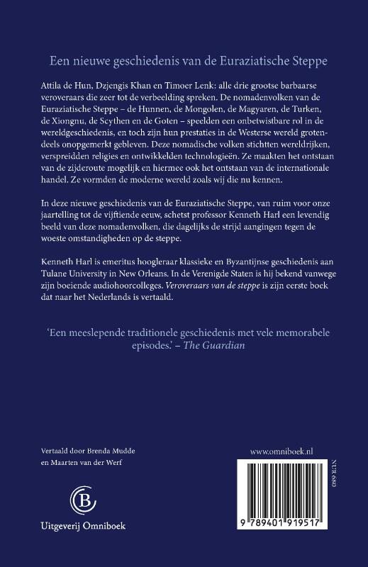 Achterkant van Veroveraars van de steppe
