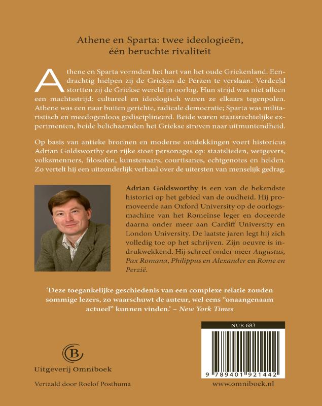 Achterkant van Athene en Sparta
