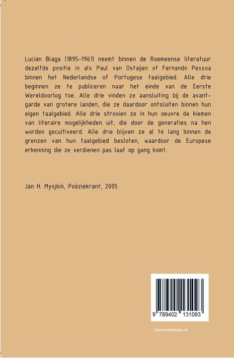 Achterkant van Gedichten van licht