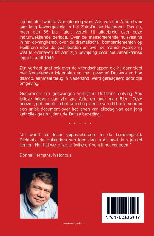 Achterkant van Brieven aan oom Arie