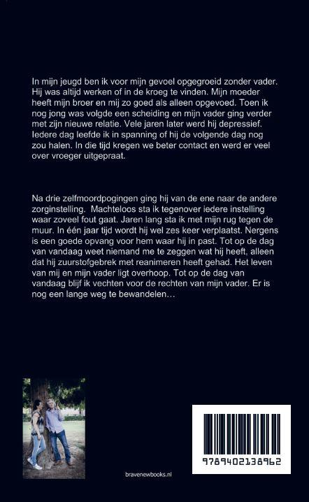 Achterkant van Met mijn rug tegen de muur