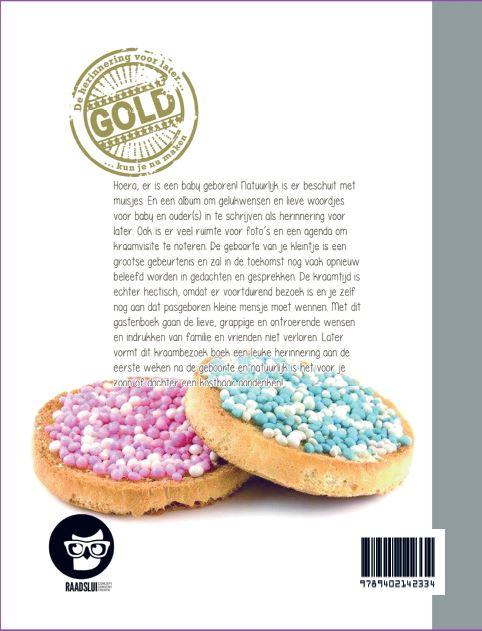 Achterkant van Kraambezoekboek