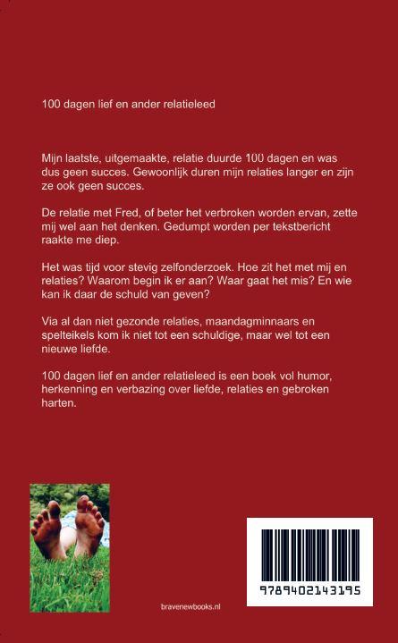 Achterkant van 100 dagen lief en ander relatieleed