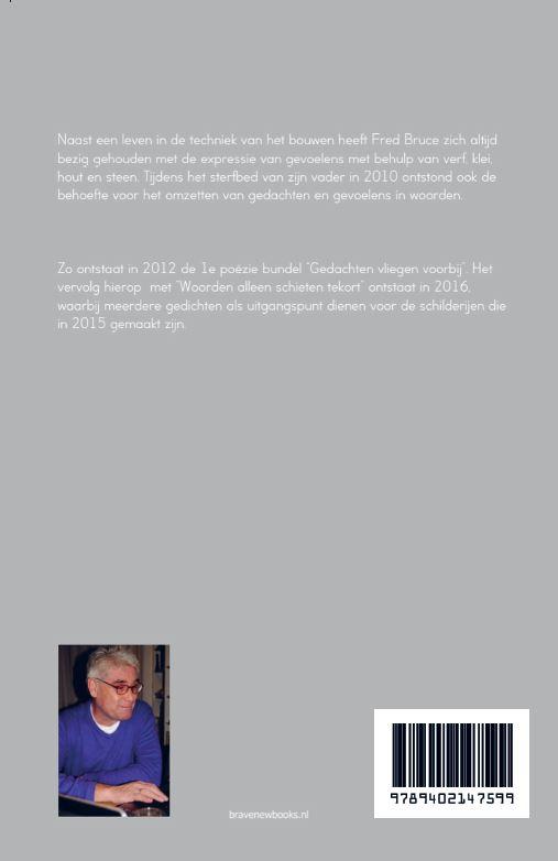 Achterkant van Woorden alleen schieten tekort