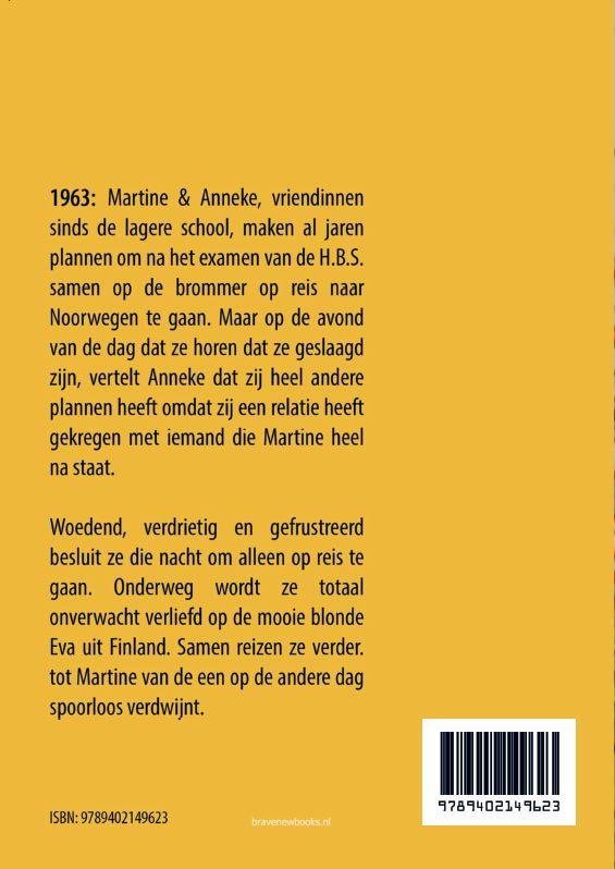 Achterkant van Martine's Reis