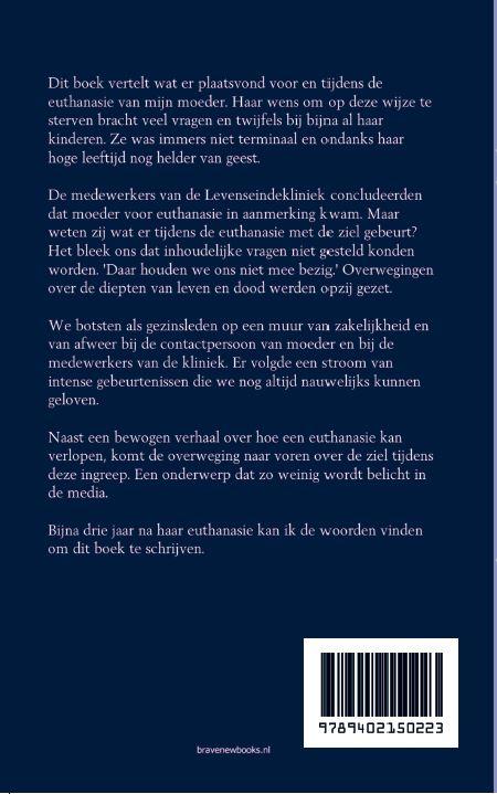 Achterkant van De euthanasie van mijn moeder