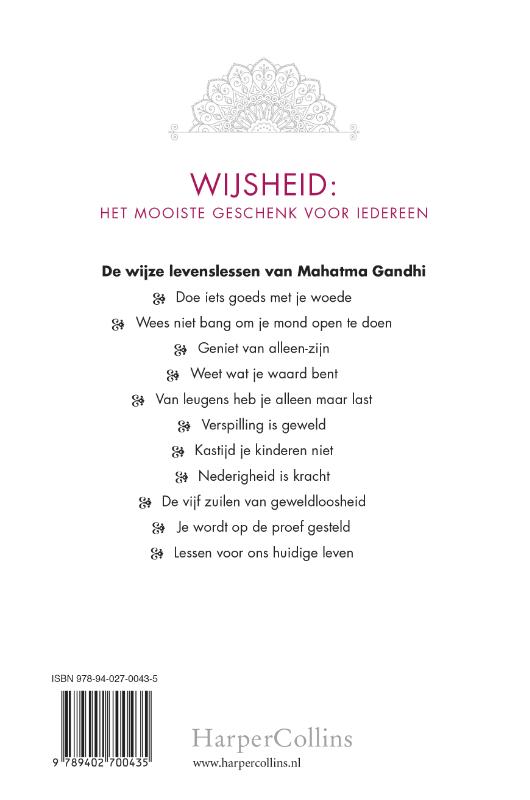 Achterkant van Het boek van wijsheid