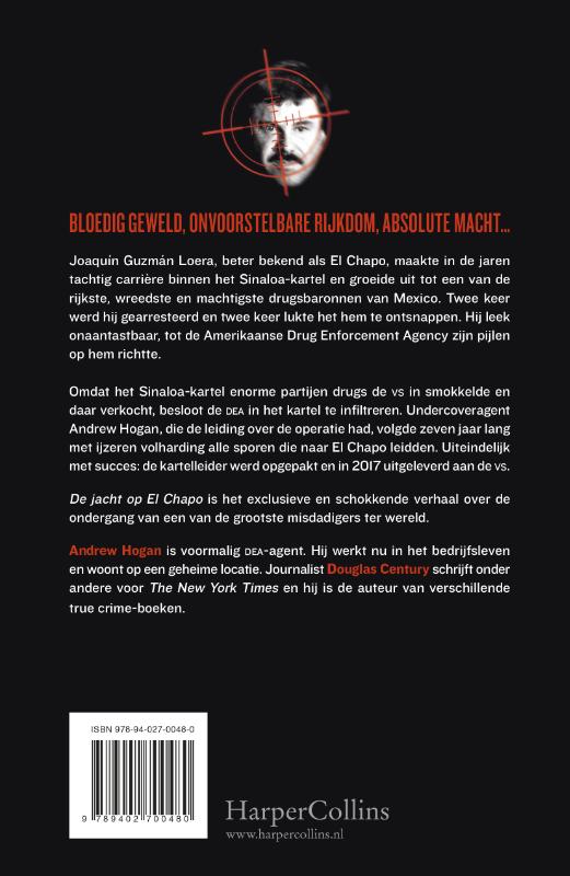 Achterkant van De jacht op El Chapo