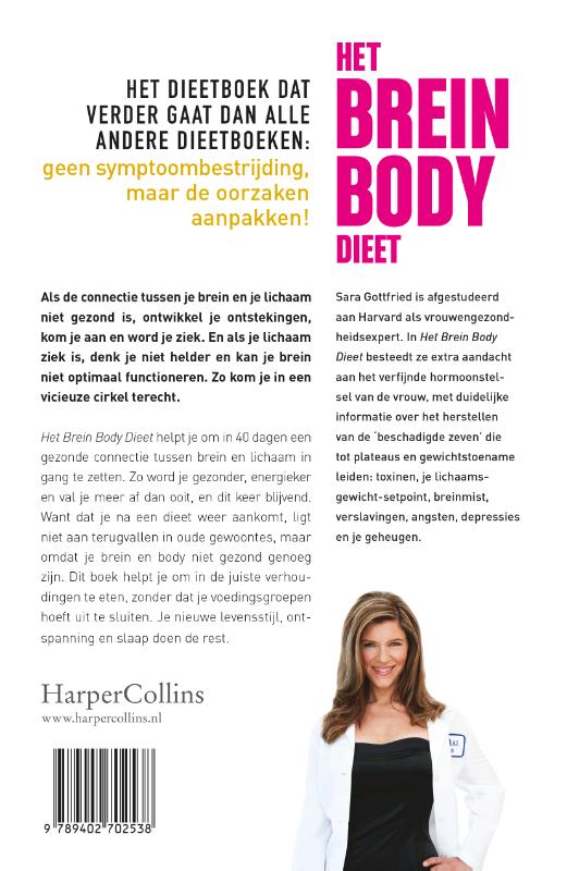 Achterkant van Het brein body dieet
