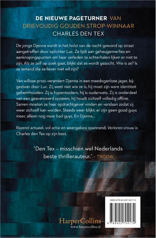 Achterkant van Verloren vrouw - tafeldisplay à 12 ex.