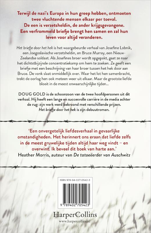 Achterkant van Het briefje door het hek