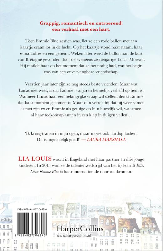 Achterkant van Lieve Emmie Blue