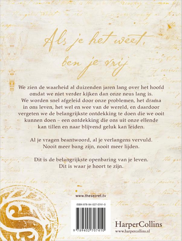 Achterkant van The Greatest Secret