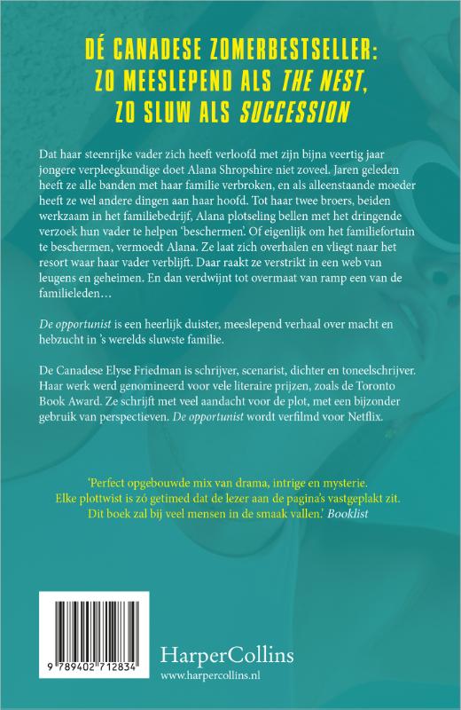 Achterkant van De opportunist
