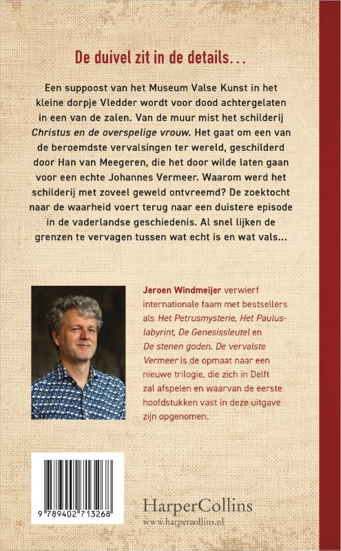 Achterkant van De vervalste Vermeer - set à 5 ex.