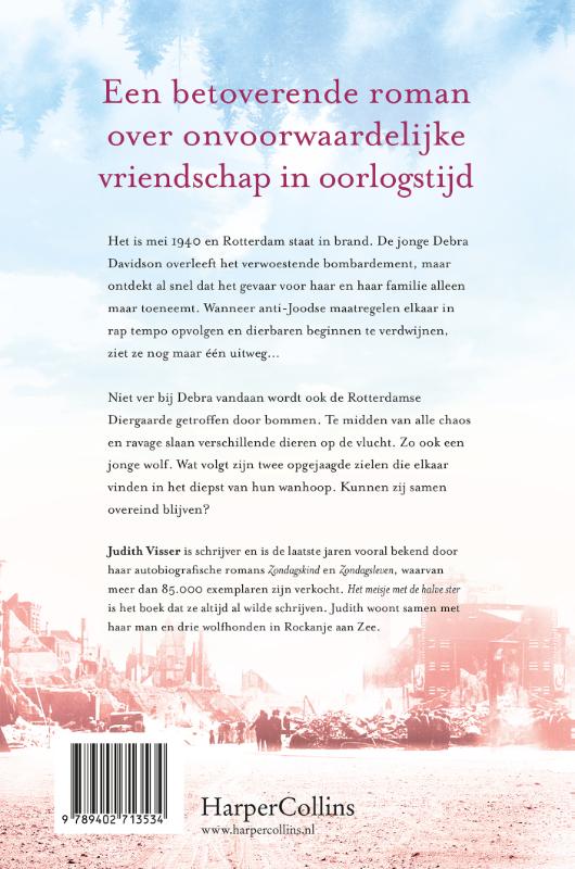 Achterkant van Het meisje met de halve ster - backcard à 6 ex.