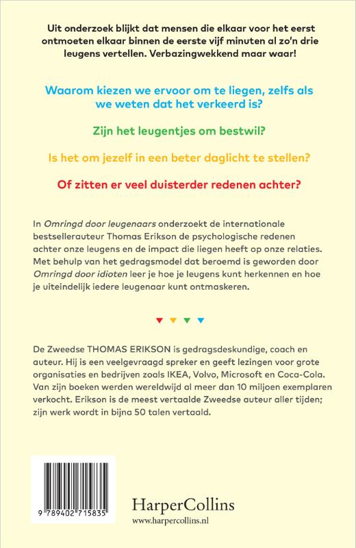 Achterkant van Omringd door leugenaars