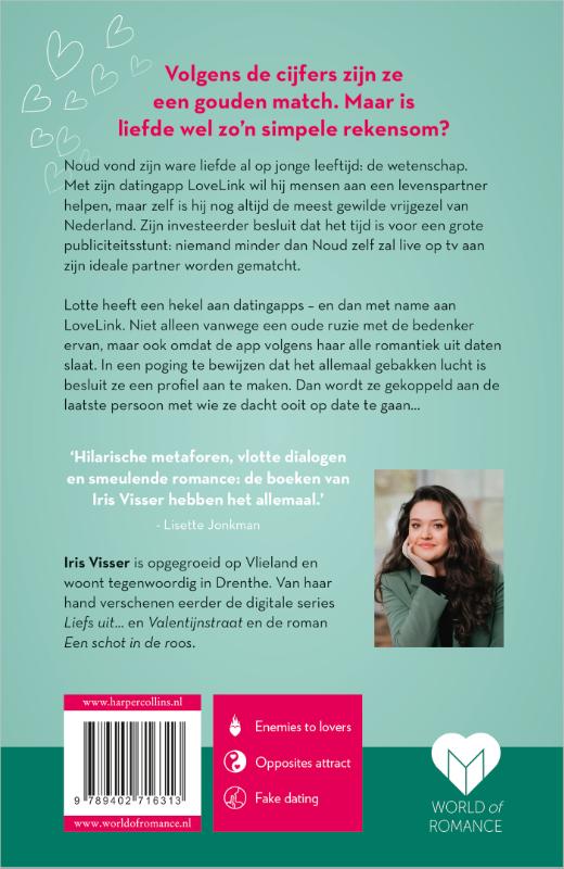 Achterkant van Het liefdesalgoritme