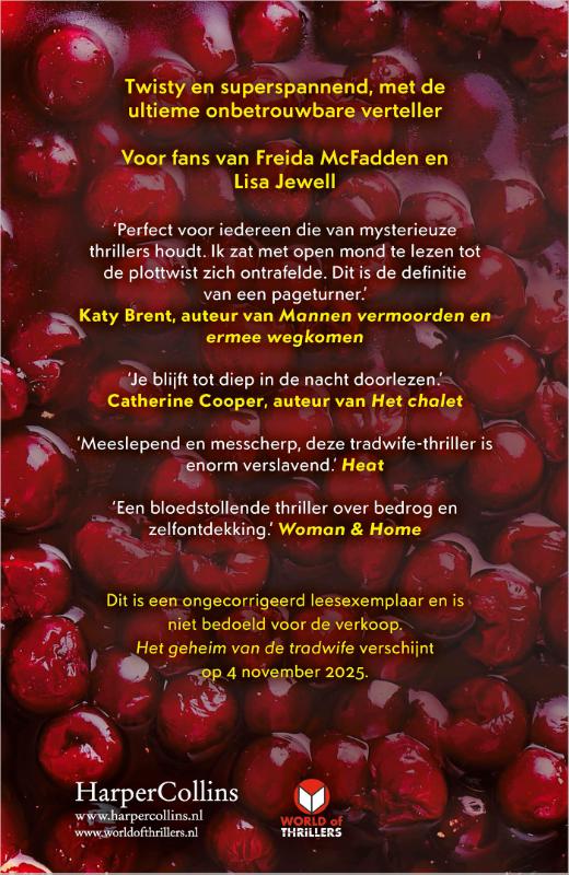 Achterkant van Het geheim van de tradwife