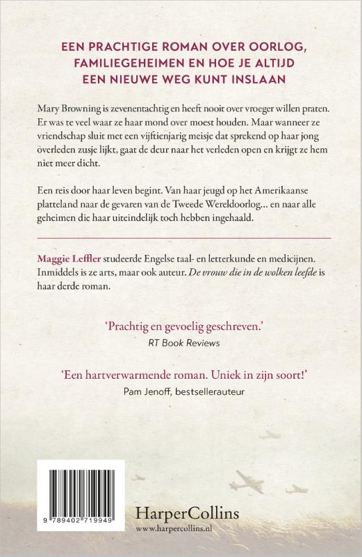 Achterkant van De vrouw die in de wolken leefde