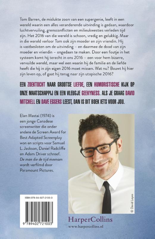 Achterkant van De man die de tijd meenam